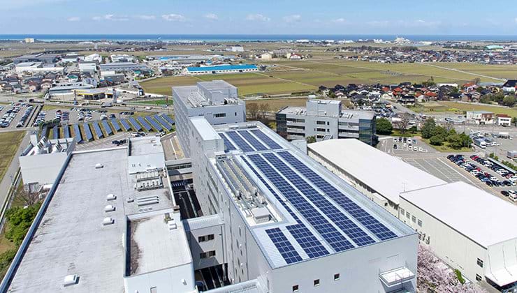 The EIZO Global Headquarters Produce Solar Energy